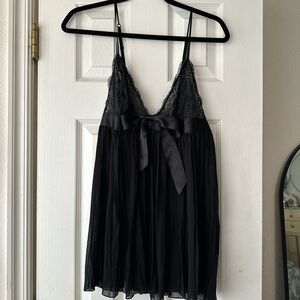 victoria secret black lace babydoll